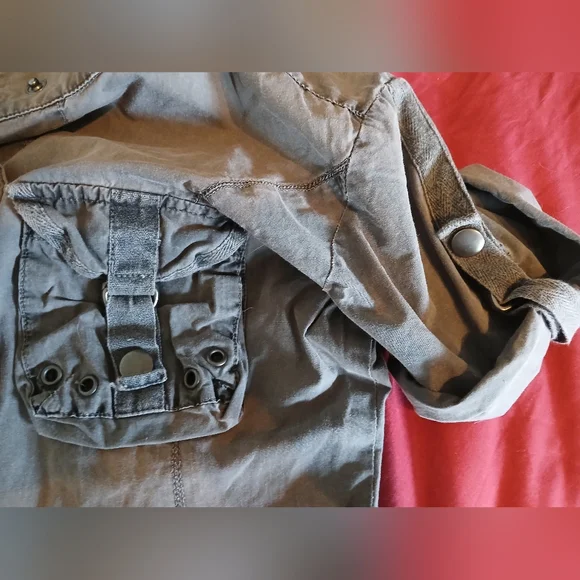 Vintage y2k olive green cargo mini dress - Picture 7 of 10